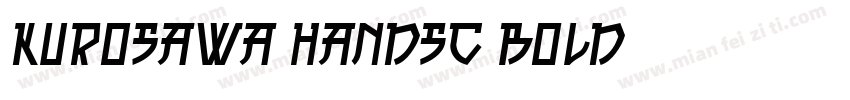 Kurosawa HandSC Bold字体转换